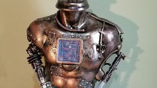 Lampă manechin stil mecanic-industrial,steampunk,vintage