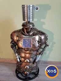 Lampă manechin stil mecanic-industrial,steampunk,vintage - 1