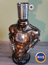 Lampă manechin stil mecanic-industrial,steampunk,vintage - 10