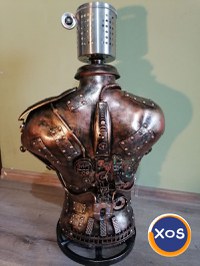 Lampă manechin stil mecanic-industrial,steampunk,vintage - 11