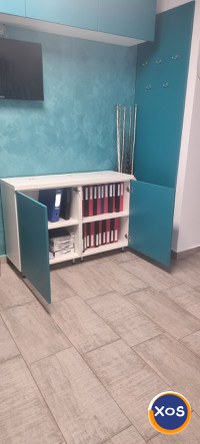 Dulap Orizontal Turcoaz Lemn Masiv - 5