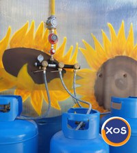 Kit cu 3 butelii GPL 80L pentru centrala termica, accesorii incluse - 1