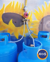 Kit cu 3 butelii GPL 80L pentru centrala termica, accesorii incluse - 2