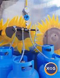 Kit cu 4 butelii GPL 80 Litri, centralina, regulator, racorduri,filtru - 2