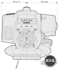 Vand motor Kawasaki TJ53E - benzina - 4