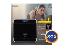 Cântar electronic Iscale S cu afișaj digital, realizat din sticlă și p - 2