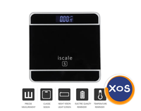 Cântar electronic Iscale S cu afișaj digital, realizat din sticlă și p - 3