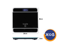 Cântar electronic Iscale S cu afișaj digital, realizat din sticlă și p - 4