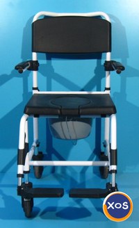 Scaun cu WC si rotile din aluminiu  Mobilex - 2