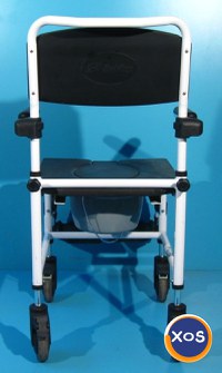 Scaun cu WC si rotile din aluminiu  Mobilex - 6