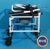 Scaun cu WC si rotile din aluminiu  Mobilex - 8
