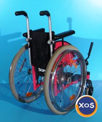 Carucior handicap aluminiu Sopur / latime sezut 24 cm - 5