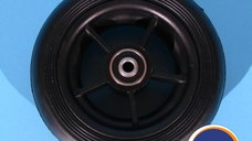 Roata cu cauciuc plin pentru scaun cu rotile 140x40