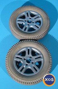 Roata originala cu cauciuc si camera pentru carucior electric 3.00-8 - - 1