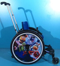 Scaun cu rotile activ copii din aluminiu Sorg / sezut 27 cm - 4