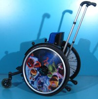 Scaun cu rotile activ copii din aluminiu Sorg / sezut 27 cm - 7