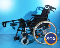 scaun cu rotile din aluminiu handicap latime sezut 45 cm - 3