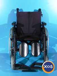 scaun cu rotile din aluminiu handicap latime sezut 45 cm - 4