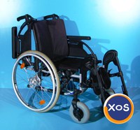 scaun cu rotile din aluminiu handicap latime sezut 45 cm - 5