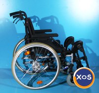 scaun cu rotile din aluminiu handicap latime sezut 45 cm - 6