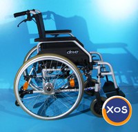 Scaun cu rotile din aluminiu invalizi Drive - latime sezut 49 cm - 4