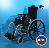 Scaun cu rotile din aluminiu Minos / latime sezut 44 cm - 1
