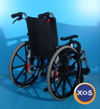 Scaun cu rotile din aluminiu Minos / latime sezut 44 cm - 5
