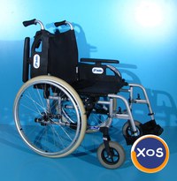 Scaun cu rotile din aluminiu Mobilex / latime sezut 51 cm - 6