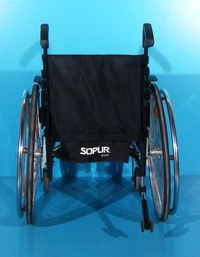 Scaun cu rotile din aluminiu semiactiv Sopur / sezut 42 cm - 6