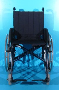 Scaun cu rotile pliabil din aluminiu semiactiv  Sopur / latime sezut 45 cm - 2