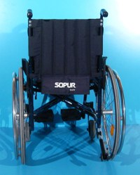 Scaun cu rotile pliabil din aluminiu semiactiv  Sopur / latime sezut 45 cm - 6