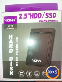 Carcasă rack HDD/SSD externă 2.5” USB 3.0 – Nouă, cu cablu - 4