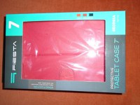 Husa noua  universala  pentru tableta 7”, rosie, din piele ecologica, Model FIESTA GEORGIA  MTE7003 - 9