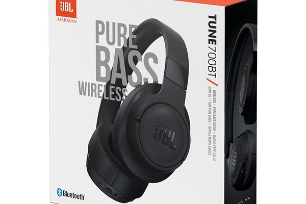 Casti Audio Over the Ear JBL Tune 700, Wireless, Bluetooth, Autonomie 24 ore, Negru,sigilat