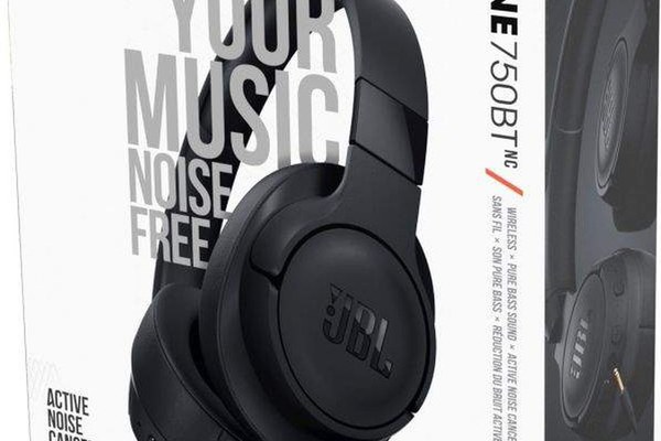 Casti Audio Over the Ear JBL Tune 750, Wireless, Bluetooth, Noise cancelling, Autonomie 15 ore, Negru,sigilat