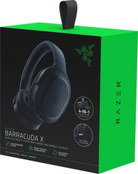 Casti gaming wireless Razer Barracuda X, Multiplatforma PC, Playstation, Switch, surround 7.1 Virtual, microfon Cardioid detasabil, Negru,sigilat - 1