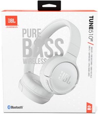 Casti On Ear JBL Tune 510, Wireless, Bluetooth, Autonomie 40 ore, Alb,sigilat - 1