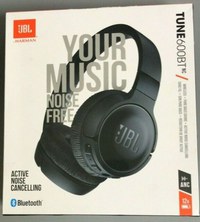 Casti On Ear JBL Tune 600, Wireless, Bluetooth, Noise cancelling, Autonomie 22 ore, Negru,sigilat - 1
