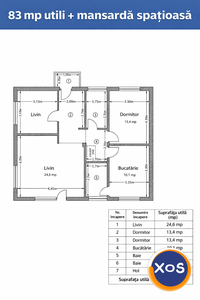 Casă individuală Premium – 3 camere | 300 mp teren | Stradă privată | - 1