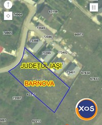 Vând teren Bârnova, autorizație 3 case - 3