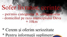 Angajam sofer livrator
