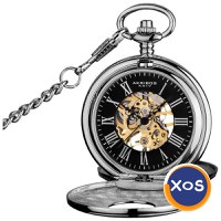 Ceas de buzunar clasic schelet | Akribos XXIV AK609 - Eleganță care ba - 1