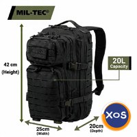 www.autenticshop.ro - GEANTA RUCSAC MILITAR MIL-TEC LASER-CUT 20 LITRI - 6