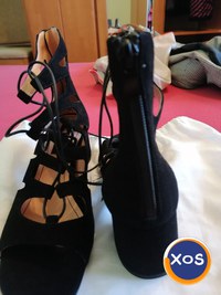 Sandale dama noi, în trend piele comoda, ușoare, model deosebit, vin, - 3