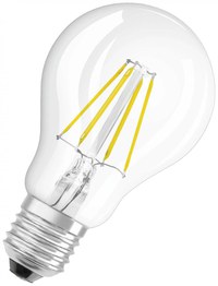 2 Becuri LED Osram Base Classic A, E27, 4W (40W), 470 lm, lumina calda(2700K), cu filament - 1