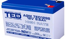 Acumulator AGM TED1296HR 12V 9.6Ah pentru aplicatii diverse