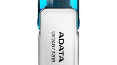 ADATA UV240 64GB USB Flash Drive, USB 2.0, White