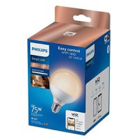 Bec LED inteligent Philips Glob G95, Wi-Fi, Bluetooth, E27, 11W (75W), 1055 lm, lumina alba (2700-6500K) - 2