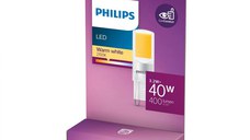 Bec LED Philips Classic, G9, 3.2W (40W), 400 lm, lumina calda (2700K)