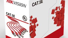 Cablu U/UTP cat. 5E Hikvision, DS-1LN5E-S, 4x24AWG, material cupru integral, ANSI/TIA-568-C.2 PVC, cutie 305 metri.